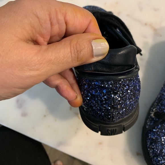 Stuart Weitzman blue glitter sneakers. Size 6.5 - Picture 8 of 8